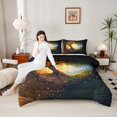 thumbnail image 4 of Manfei Gold Life Tree Bedding Comforter Set, Mystic Bohemian Plant Botanical Twin Comforter Sets, Teen Kid Child Adult Reversible Bedding Set, Super Cozy Room Decor, 2-Piece, 4 of 8