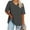 Gray, variant on Womens T Shirts Plus Size Short Sleeve Oversized V Neck Short Sleeved Solid Color Summer Base Shirt Sports T Shirt
