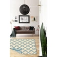 thumbnail image 3 of Hawthorne Collection 5' x 8' Hand Woven Quatrefoil Wool Rug, 3 of 5