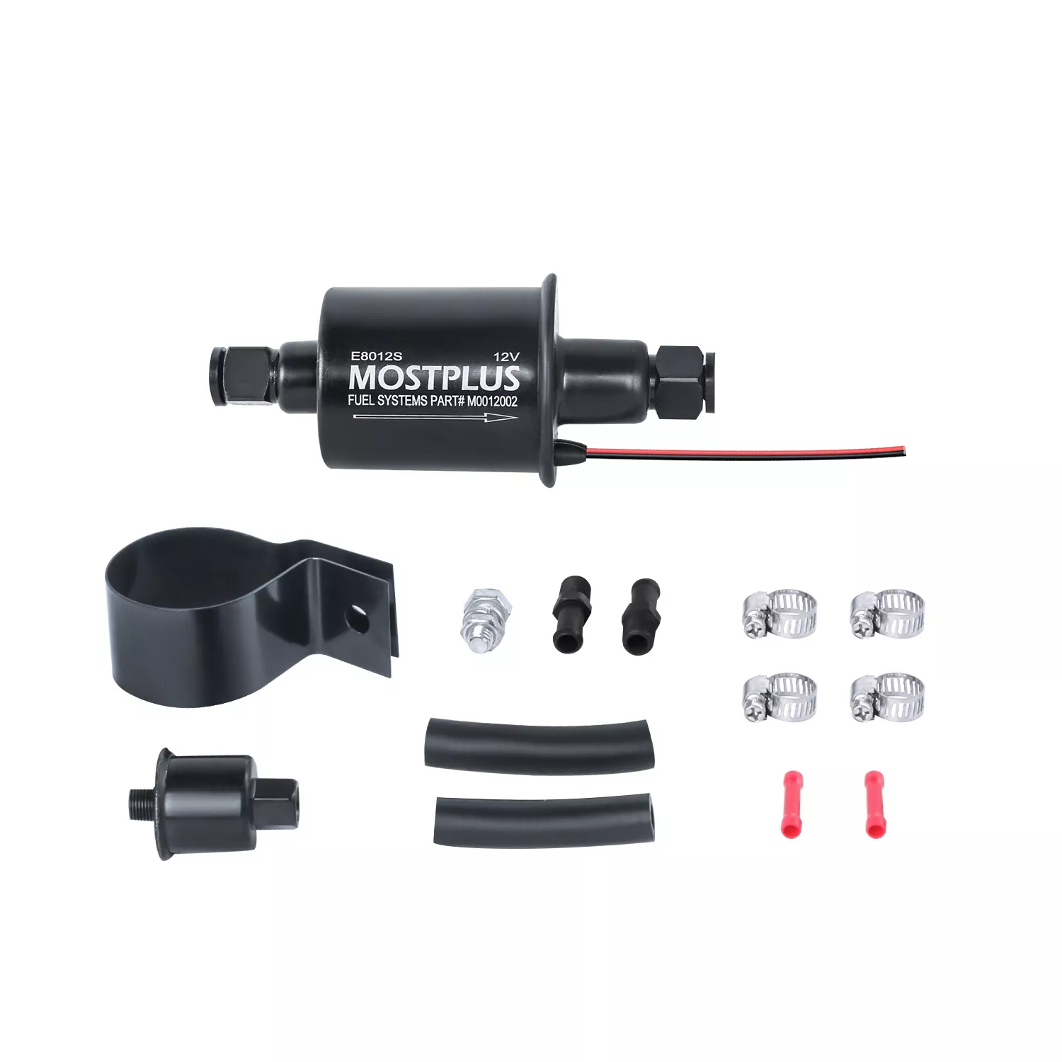 MOSTPLUS 12V Universal Electric Fuel Pump Low Pressure 5-9 PSI Gas Diesel Inline E8012S
