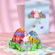 thumbnail image 5 of Paquete de 5 tarjetas de Pascua feliz 3d pop-up tarjeta de felicitación de huevo de conejito para niños, 5 of 5