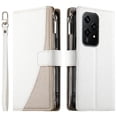 thumbnail image 4 of Funda cartera GANGXUN para Honor 200 Lite , cuero PU con tarjetero, cremallera, correa de mano, soporte y protección 1317°, 4 of 6
