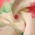 thumbnail image 4 of Vestido de Manga Corta Midi Manga Corta Vestido de Otoño, Elegante de la Gasa de la Mujer Cuello Redondo Impreso Ocasional de Verano de la Playa, 4 of 7