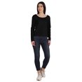 thumbnail image 2 of Inkmeso T-Shirt en Coton à Manches Longues Style de Rue Col Rond pour Femmes, 2 of 7