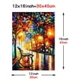 thumbnail image 1 of 1pc Dance Under The Rain By Leonid Afremov Canvas Poster, Wall Art Picture Print For Home Decor, No Frame 12x16 Inch 16*24inch, 1 of 5