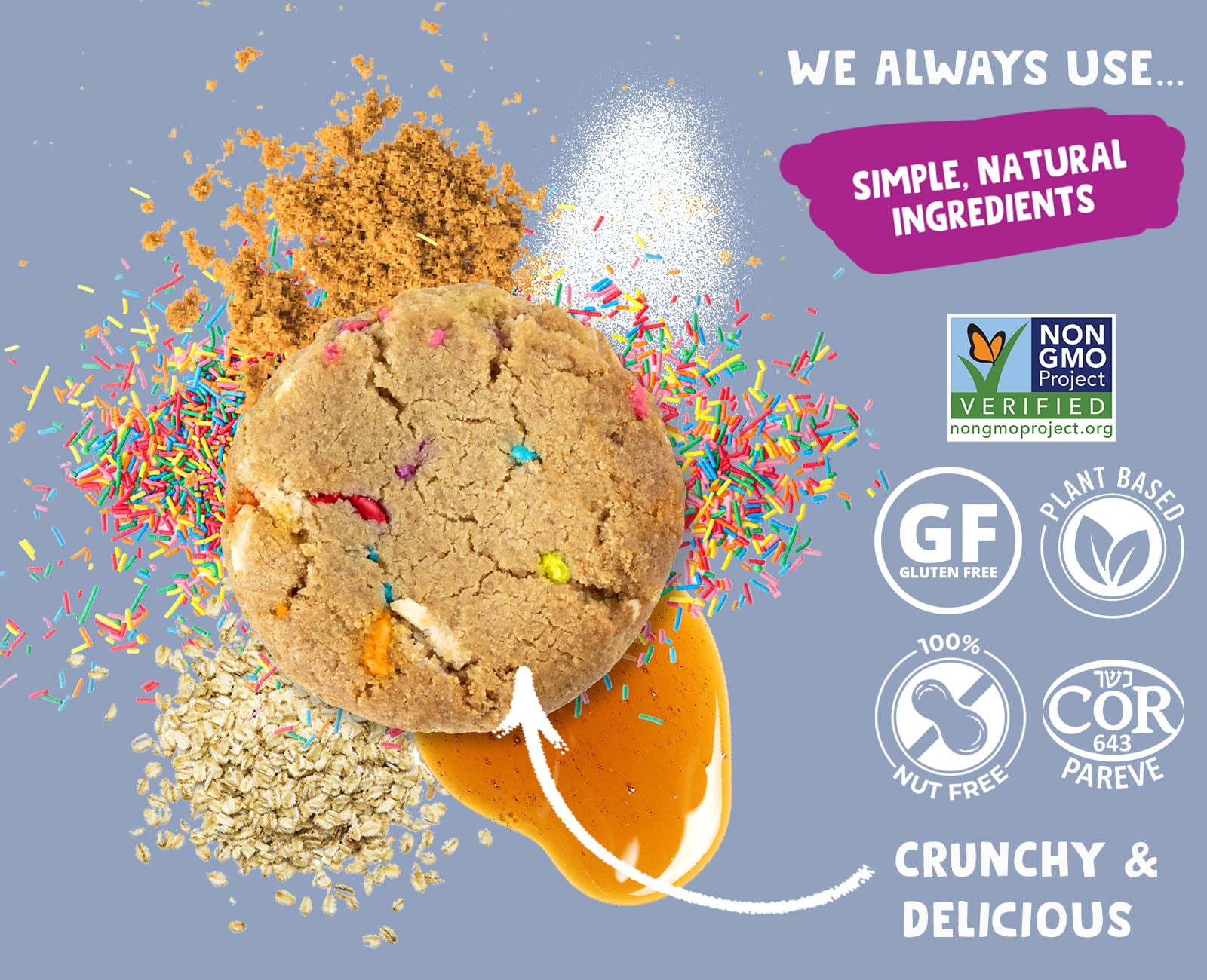Allergy Smart Birthday Cake Cookies 4.95 oz (Pack Of 6)