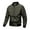 Army Green, variant on Mens Jackets Windproof Zip Up Baseball Jacket Long Sleeve Classic Fit Solid Color Jacket for Men Winter