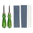 thumbnail image 1 of Edge Skiving Beveler Tools, Fast Cut High Hardness Wooden Handle Incisive 2 Sizes Edge Beveler Tool  For DIY Leather, 1 of 8