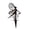 B, variant on Honmine Metal Cemetery Memorial Plaques for Remembrance, Grave Marker Script Heart Accents, Outdoor Ground Stake for Cemetery, Garden, Flower Bed