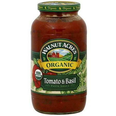 Walnut Acres Tomato & Basil Pasta Sauce, 25.5 oz (Pack of 12)