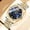 2991LAN-SAN, variant on Men's Quartz Watch Fashion Trend Men's Watch Solid Steel Band Waterproof Quartz Watch with Calendar Business Men's Wristwatch