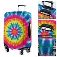 thumbnail image 5 of Colorful Rainbow Tie Dye Spiral Pattern Luggage Cover Fashion Suitcase Cover Baggage Covers Fit 25-28 Inch Luggage (Go Travel), 5 of 5