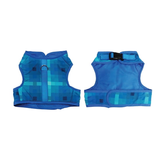 Best Furry Friends Harness for Dogs or Cats, Blue Ombre Graphic , Small/Medium