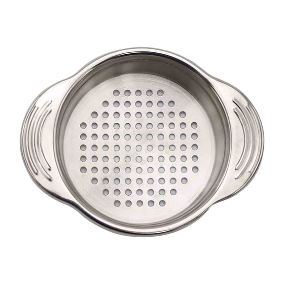 Stainless Steel Tuna Can Strainer, Double-Handle Food Can Drainer for Canned Vegetables, Beans and Meat, 4.72-Inch Kitchen Tool
