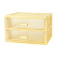 thumbnail image 2 of CQCYD under $5 Desktop Storage Drawers, Desk Organizer with Drawers, 2 Drawers Organizing Drawers Clear Small Plastic Storage Drawers for Crafts, Accessories, Stationeries, Office Supplies, Pens, 2 of 6