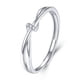 thumbnail image 1 of Anillo de pareja Mobius de plata de ley 925, diseño de nicho para pareja, anillo para hombre, regalo del festival de la diosa, 1 of 6
