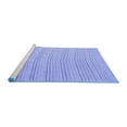 thumbnail image 2 of Ahgly Company Machine Washable Indoor Square Solid Blue Modern Area Rugs, 4' Square, 2 of 4