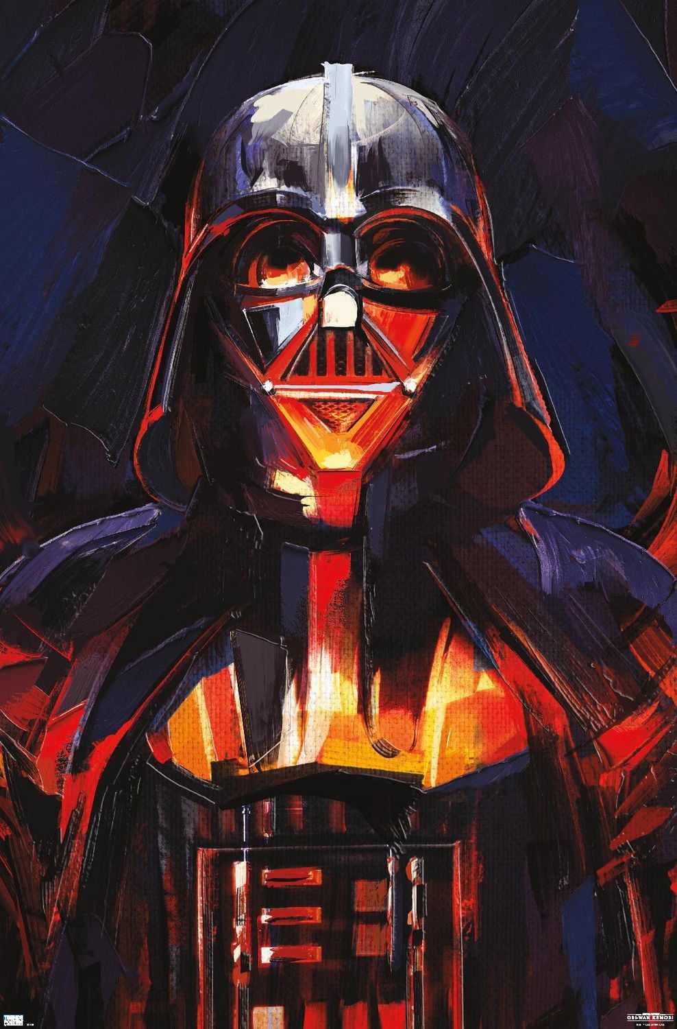 Star Wars: Obi-Wan Kenobi - Darth Vader Painting Wall Poster, 22.375" x 34"