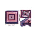 thumbnail image 3 of INSPIRE CHIC 2Pcs 50cm Women Animal Leopard Floral Print Square Kerchief Neck Scarf Black Zebra&Red Blue Geometric, 3 of 5
