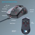 thumbnail image 4 of Souris,Batterie d'Endurance Ordinateur 4800dpi Souris Réglables Bt5.1 Souris Double Mode Endurance Cool Souris Réglables Cool Double Mode 4800dpi 4800dpi Ordinateur Portable Pc Réglable, 4 of 6