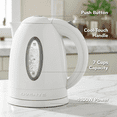 thumbnail image 2 of OVENTE Electric Kettle, 1.7L Fast Boiling Water Heater for Coffee or Tea, BPA Free with Water Level Gauge, Auto Shut-Off, Boil-Dry Protection, Indicator Light and Removable Filter, White KP72W, 2 of 8