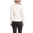 thumbnail image 5 of Doublju Women's Round Neck Long Sleeve Soft Knit Pullover Sweater with Sleeve Buttons, 5 of 5