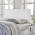 thumbnail image 2 of Headboard, Full Queen Size, Velvet, White, Modern Contemporary Urban Design, Bedroom Master Guest Suite, 2 of 10
