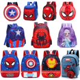 thumbnail image 2 of Girls Boys Super hero Spiderman Pattern School Bag Kids Cartoon Cool Backpack Children's Elsa Captain America Iron Man Backpacks qiuyongming unisex, 2 of 2