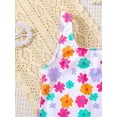 thumbnail image 4 of Girl 1 Piece Swimsuit Cut Out Bathing Suit Girl Swimwear Size 5 Wide Shoulder Straps Swimming Suit Summer Beach Swimwear, Size 4-5 Years,Color#2, 4 of 5