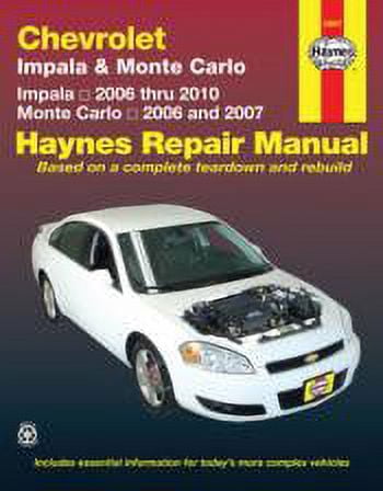 Haynes Manuals 24047 Chevrolet Impala 06-11 & Monte Carlo 06-07
