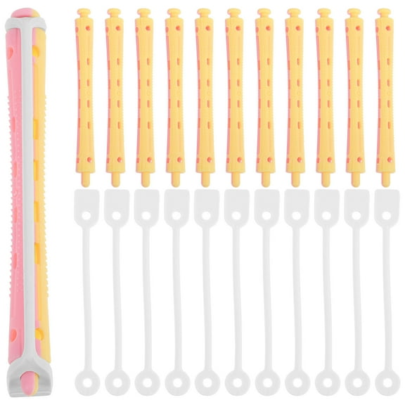 Uonlytech 12pcs Curling Perm Rods for Family Users Assorted Color PC for Hair Care