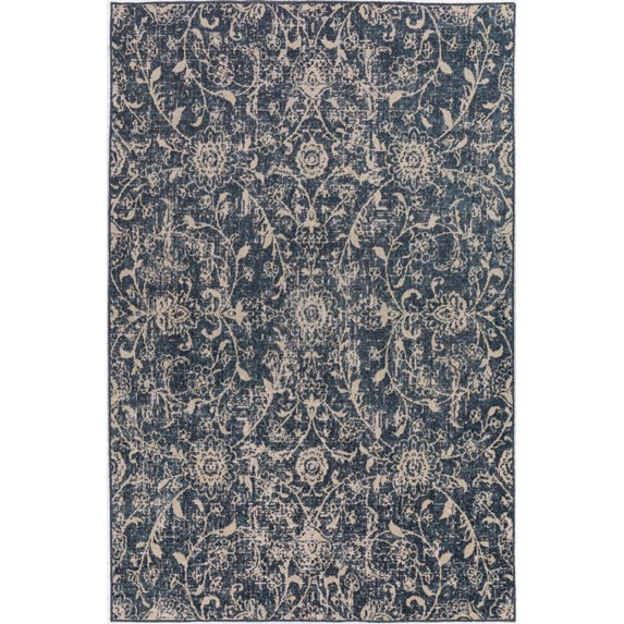 Dalyn Mercier Area Rug MR7 Mr7 Navy Navy Bulbs Rings 9' 4" x 13' 2" Rectangle