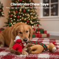 thumbnail image 4 of URRU Christmas Dog Toys - 2 Pack Squeaky Stuffed Toys for Large Medium Small Dogs With Detachable Rope, Crinkle to Keep Them Busy - Santa Claus & Reindeer, 4 of 8