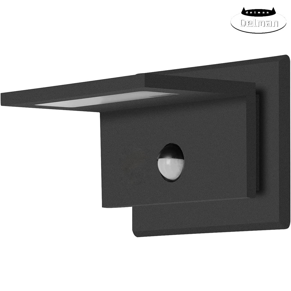 Motion Sensor Outdoor Wall Sconce White Exterior LED Wall Light