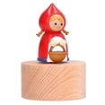thumbnail image 1 of Figurita Musical, Mini Caja De Música Fina Tallada A Mano Fácil Operación Resistente A Impactos Con Base Redonda Para Adorno De Habitación De Niños ANGGREK Caperucita roja, 1 of 8
