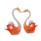 thumbnail image 5 of 2 estatuas de pareja de cisnes para decoración de mesa, centro de mesa moderno, colección de regalo de resina Rojo, 5 of 9