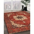 thumbnail image 3 of Ahgly Company Machine Washable Indoor Square Abstract Tomato Red Area Rugs, 8' Square, 3 of 7