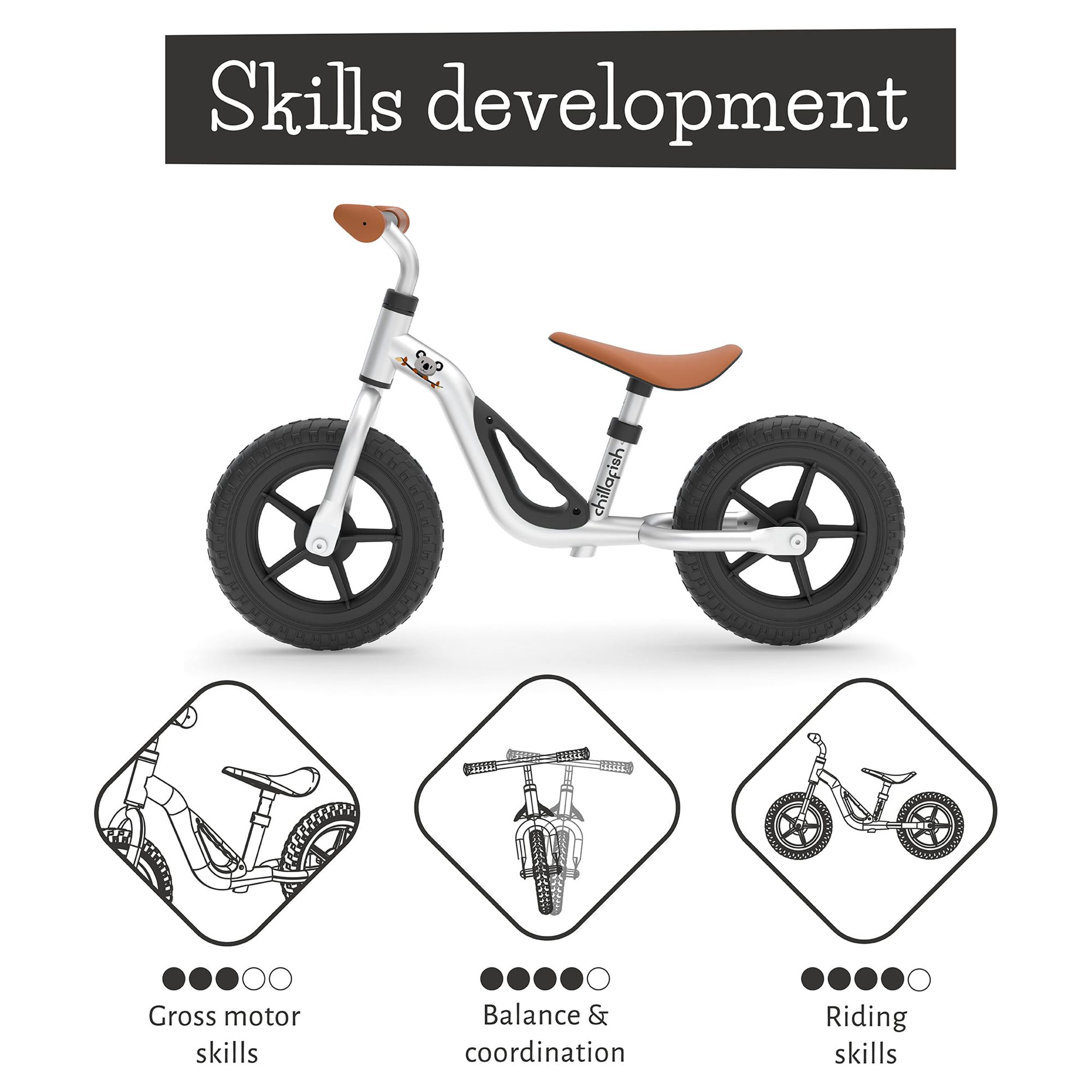 Chillafish Charlie Lightweight Balance Bike, 10-Inch Wheels photo 5