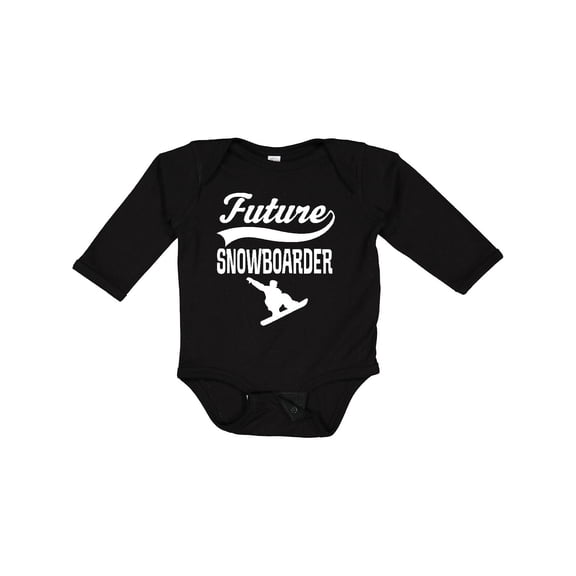 Inktastic Future Snowboarder Boys Snowboarding Boys Long Sleeve Baby Bodysuit
