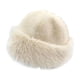 thumbnail image 3 of Sombrero cosaco para mujer, sombrero de cubo, sombrero de felpa de invierno para viajes, esquí, camping, al aire libre. Beige, 3 of 8
