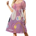 thumbnail image 1 of Hilma af Klint Los Diez Más Grande No. 05 Adulthood Group IV Vestido de manga corta vestido de noche mujer vestido suelto de mujer, 1 of 6