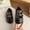 Black, variant on Girls Flat Leather Shoes Soft Sole Low Heel Vintage Style Spring Summer Casual Footwear