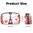 thumbnail image 5 of Valentine's Day Waterproof Oxford Fabric Charger Case for Electronic Devices, Hard Drive, Cords, Cables, and Phone - 5.9x9.44x3.14 Inches, 5 of 6