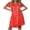 Red Christmas Tree, variant on Ekouaer Women's Short Sleeve Sleep Dress Pleated Nightgown Loose Sleepwear Nightshirt