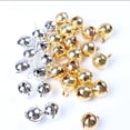 thumbnail image 2 of 10pcs 8mm Jingle Bells Gold Silver Plated Copper Loose Beads Small for Party Christmas Tree Ornamen Decoration Home Accessories, 2 of 5