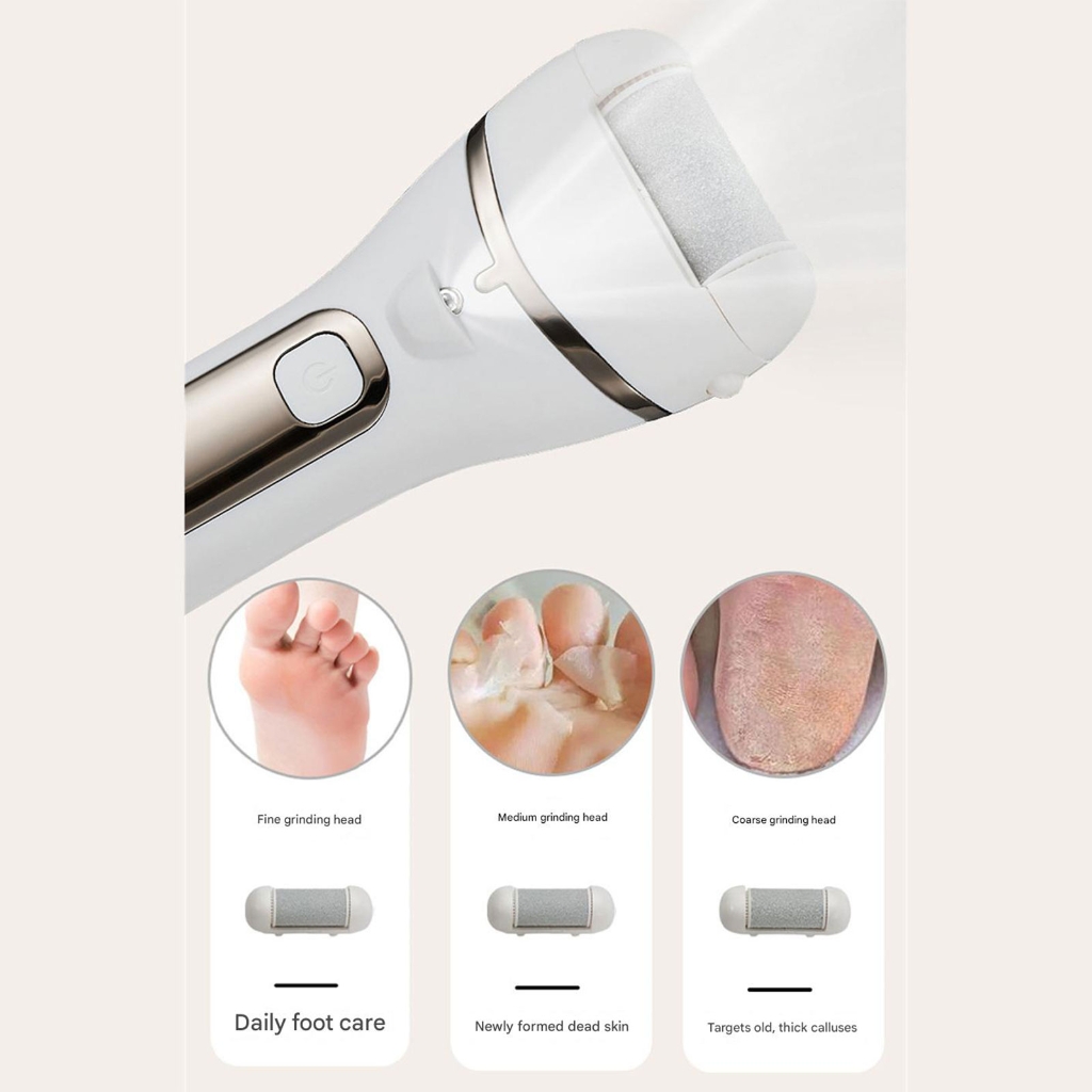 LED Power Display Foot Sander Adjustable Speeds Rechargeable Operation