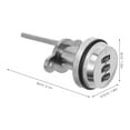 thumbnail image 2 of HEMOTON  Digital Code Lock Coded Combination Cabinet Drawer Baby Office Silver, 2 of 8