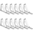 thumbnail image 1 of Clips de Nappe en Acier Inoxydable, Clips de Nappe, Clip de Nappe Extérieure Réglable, Clips de Nappe de Jardin pour Fête de Mariage de Pique-Nique de Restaurant de Bureau de Cuisine, (12 Pièces), 1 of 5