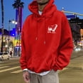 thumbnail image 4 of KHONTS He Left the 99 to Find Me Sweatshirt for Men Christian Fashion Graphic Hooded Sweatshirt Long Sleeve Hoodies Red L, 4 of 6