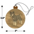 thumbnail image 6 of Miniature Schnauzer Dog Wood Christmas Tree Holiday Ornament, 6 of 6